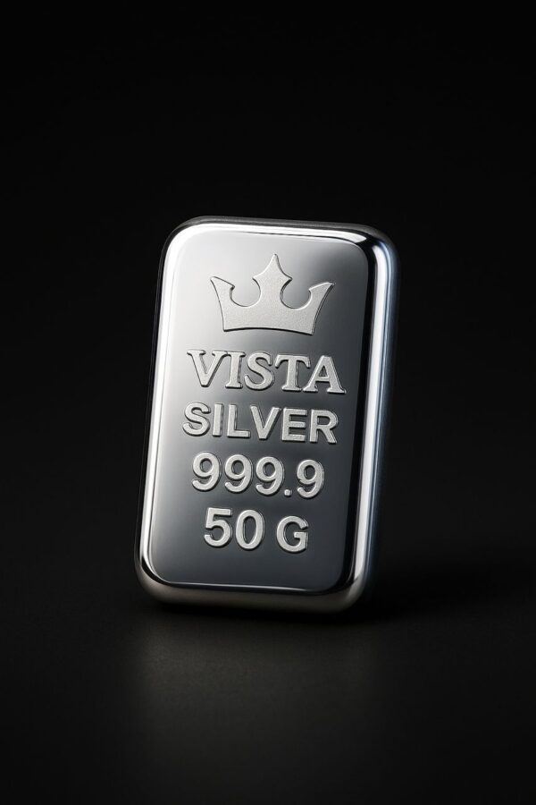 شمش نقره 50 گرمی