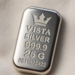 شمش نقره 25 گرمی ویستا