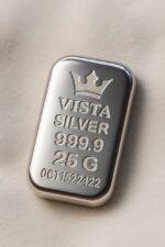 شمش نقره 25 گرمی ویستا