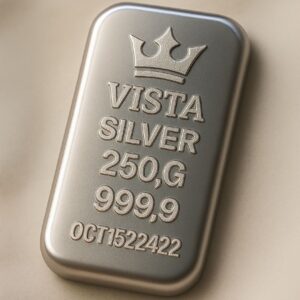 شمش نقره 250 گرمی ویستا