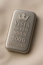 شمش نقره 500 گرمی ویستا