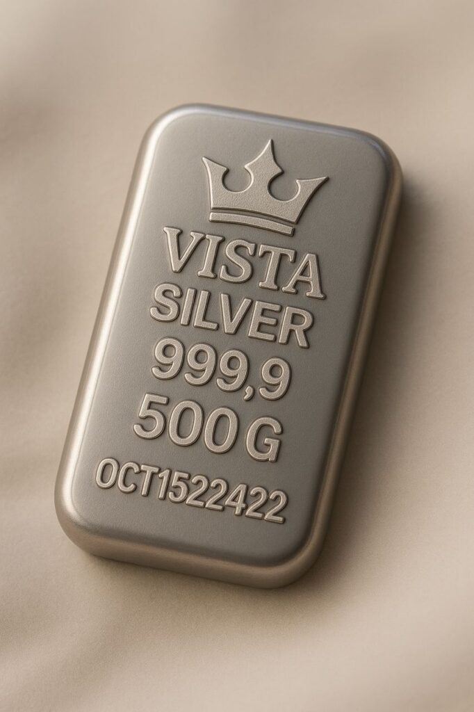 شمش نقره 500 گرمی ویستا