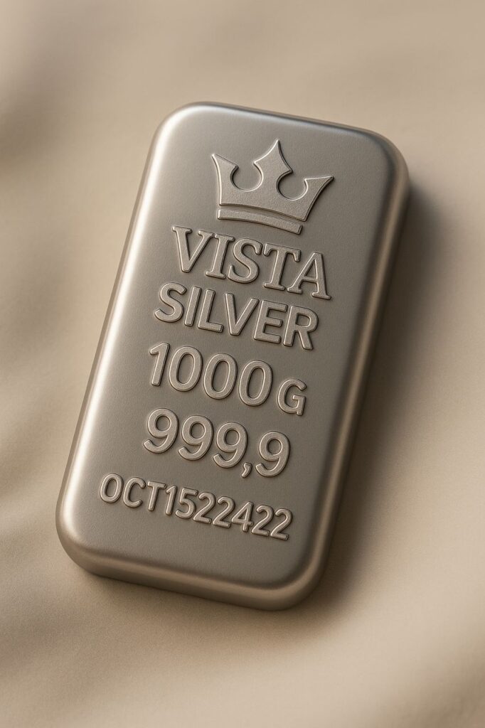 شمش نقره 1000 گرمی ویستا