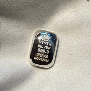 شمش نقره 25 گرمی ویستا